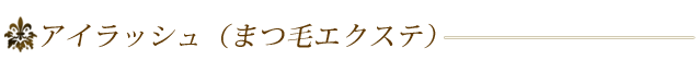 アイラッシュ(まつ毛エクステ)
